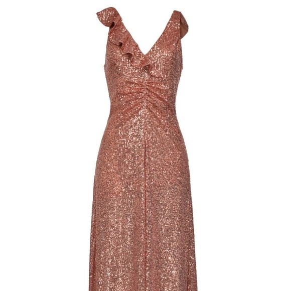 Pinko new sequined dress copper xs w/tags - Picture 2 of 6